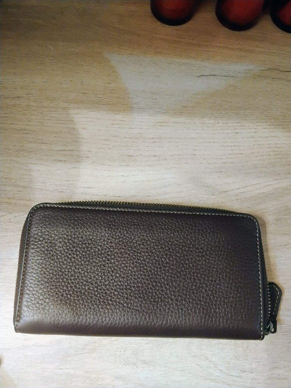 Coach leather wallet purple brand new
